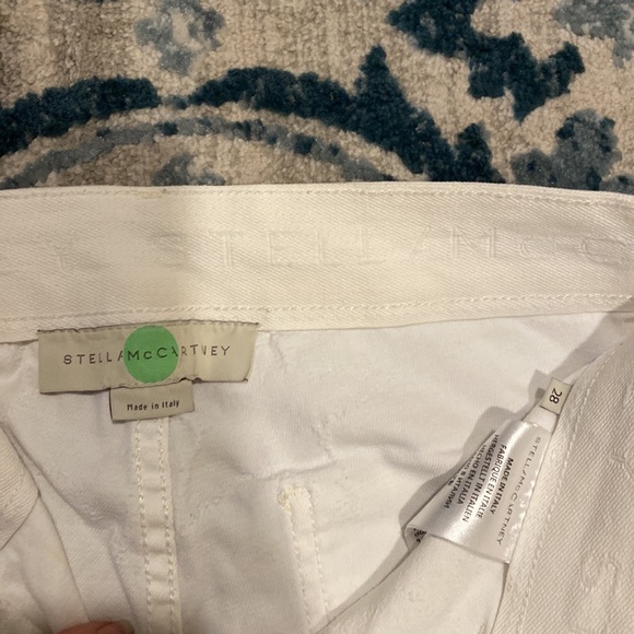 Stella McCartney white bootcut star embroidered jeans! - Picture 3 of 6
